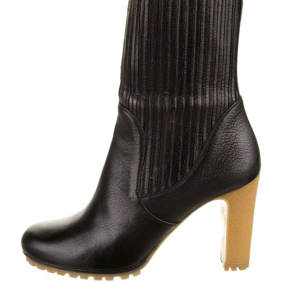 Gucci Mid-Calf Black Leather Boots - Picture 1 of 6
